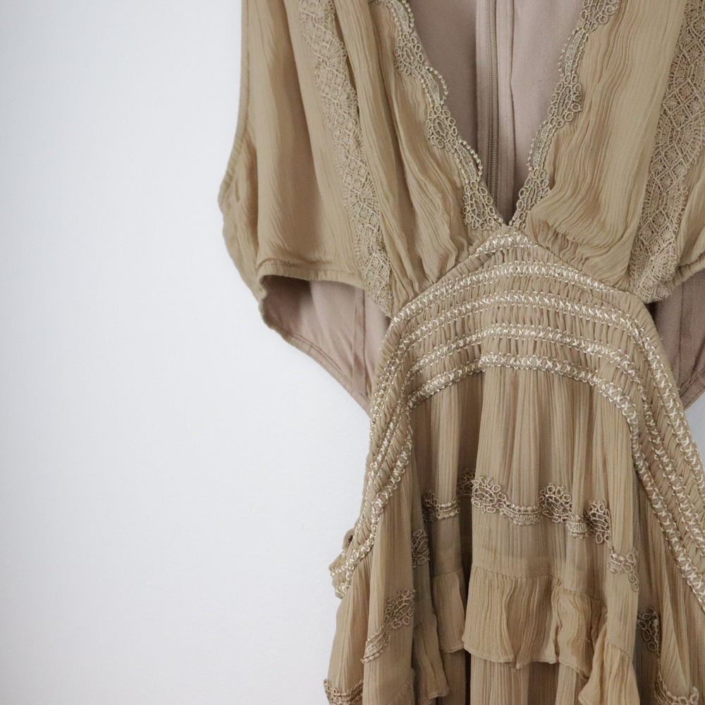 Rococo Sand Tessa Mini Dress‎ Large Ruffle Tiered - Picture 9 of 15